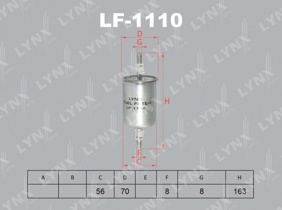 фото LF-1110 Фильтр топливный LYNXauto  