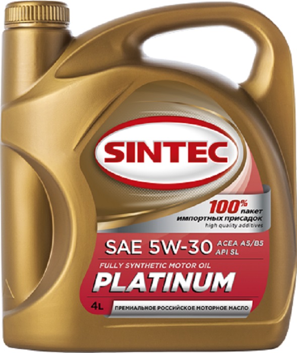 фото Моторное масло SINTEC PLATINUM SAE 5W-30 A5/B5 4л 