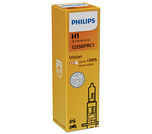 фото Автолампа Philips H1 12V 55W Vision +30% 