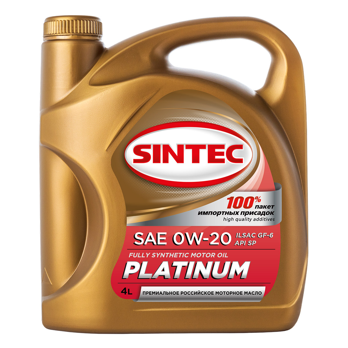 фото Моторное масло SINTEC PLATINUM SAE 0W-20 ILSAC GF-6 API SP 4л 