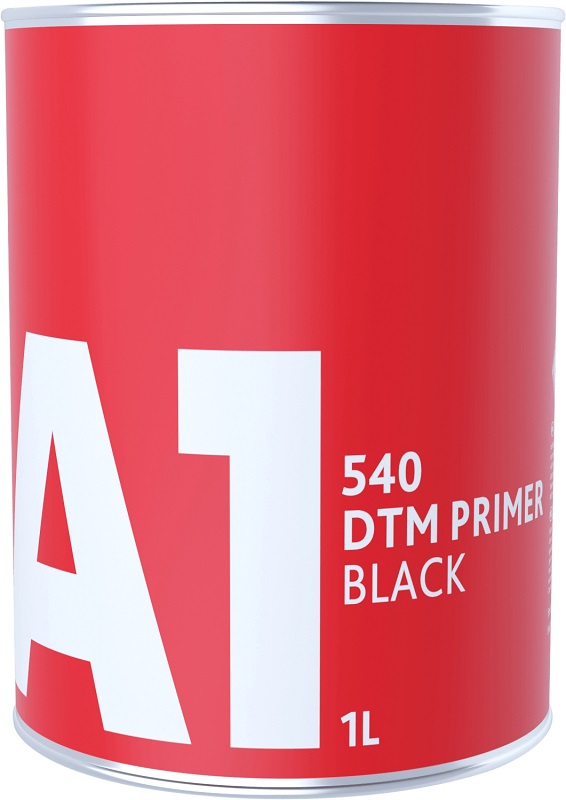 фото Грунт-наполнитель А1 540 DTM Primer Black черный 1л+0,25л 