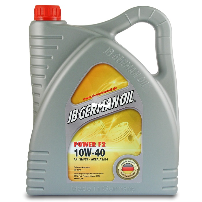 Картинка Моторное масло JB GERMAN OIL Power F2 LL SAE 10W-40 4л 