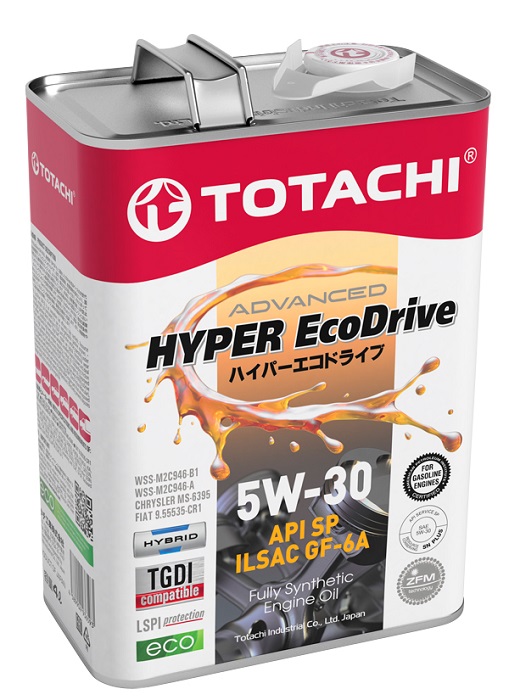 фото Моторное масло TOTACHI HYPER Ecodrive Fully Synthetic SP/GF-6A 5W-30 4л 