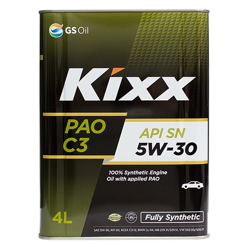фото Моторное масло KIXX PAO С3 5W-30 SN/CF 4л 