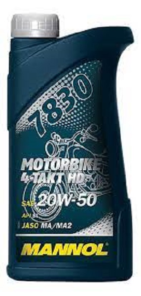 фото Моторное масло Mannol 4T Motorbike HD 20W-50 1л 