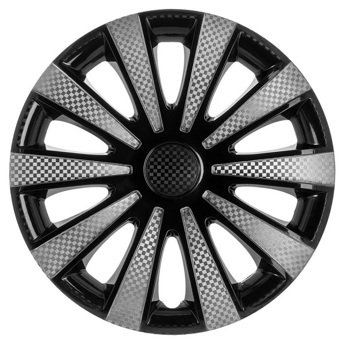 фото Колпаки колесные R14 "STAR" Карат серебро 4шт 