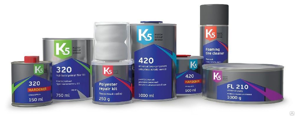 фото Шпатлевка К5 Black Fiber карбоновая 1300 г 