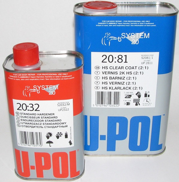 фото U-POL Лак Clear 2:1 S2081/1 1 л Банка S2081 HS 