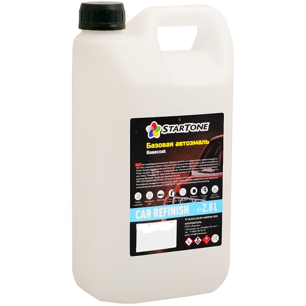фото Автоэмаль VW/Skoda LB9A металлик Candy white Startone 2,8л 