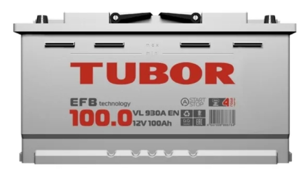 фото Аккумулятор TUBOR 100 Ач 930А EFB о.п. 