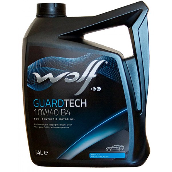 фото Моторное масло WOLF GUARDTECH 10W-40 B4 4л 