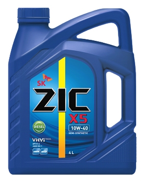 фото Моторное масло ZIC X5 Diesel 10W-40, 4л 