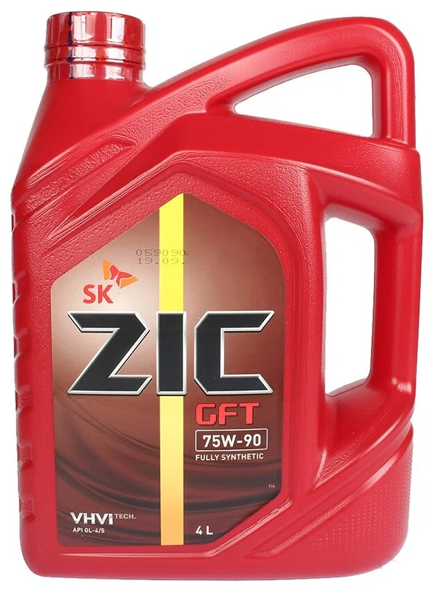 фото Трансмиссионное масло ZIC GFT 75W-90, 4л 