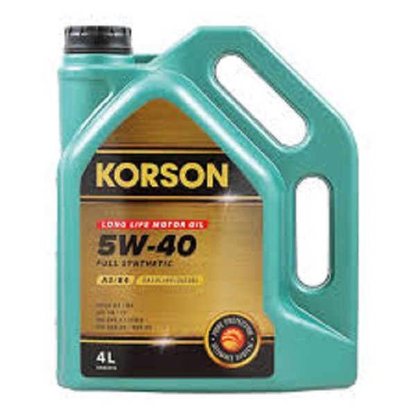 фото Моторное масло KORSON Full Synthetic 5W-40 ACEA A3/B4 4л 