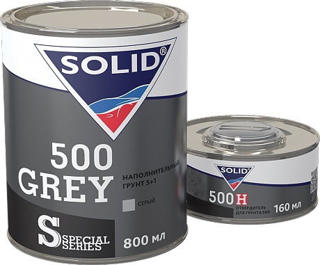 фото Грунт наполнительный 5+1 Solid 500 Grey Digital 800+160 мл 