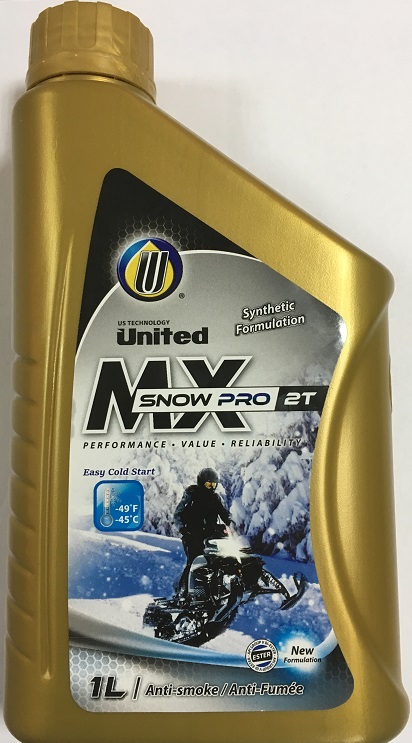 фото Моторное масло UNITED MX SNOW PRO 2T 1л 