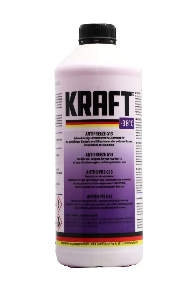 фото Антифриз G13 Kraft Фиолетовый -38°C 1,5л 