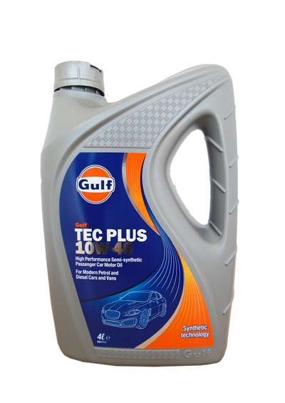 фото Моторное масло GULF TEC Plus SAE 10W-40 4л 