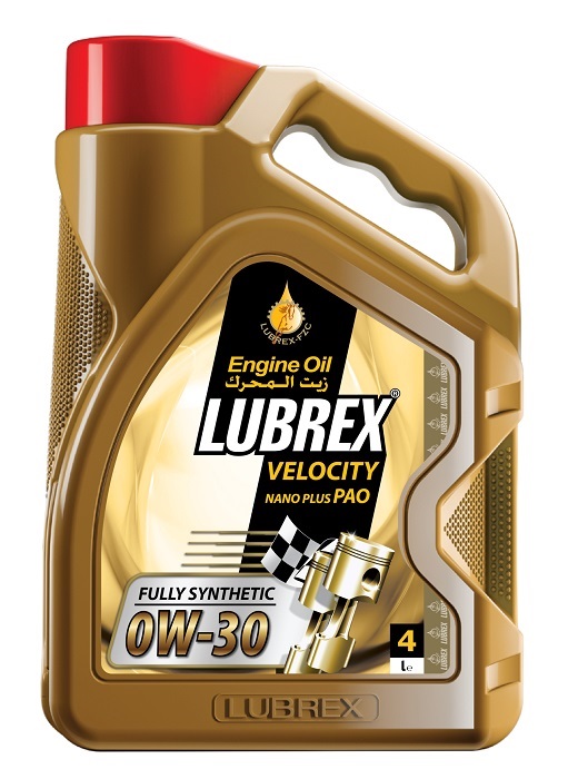 фото Моторное масло LUBREX VELOCITY NANO PLUS 0W30 PAO SN/CF ACEA A3/B4 4л 