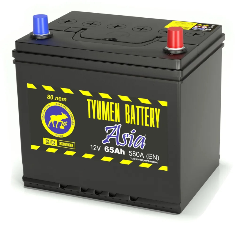 фото Аккумулятор TYUMEN BATTERY ASIA 6СТ-65 65 Ач 580А о.п. D23L  