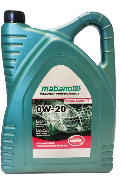 фото Моторное масло MABANOL Xenon Alpha FE 0W-20 API SN PLUS, ACEA C5, ILSAC GF-5, 5л 