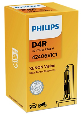 фото Автолампа ксенон Philips D4R Vision 42V 35W 42406VIC1 