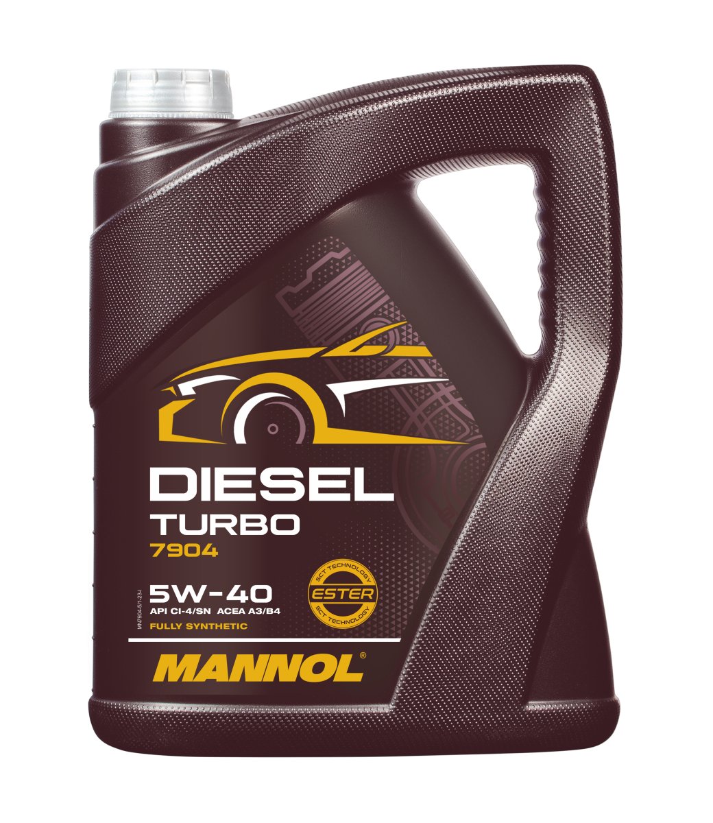 фото Масло моторное MANNOL 7904 Diesel Turbo 5W-40 SL/CI-4 A3/B4 синтетическое 5 л 