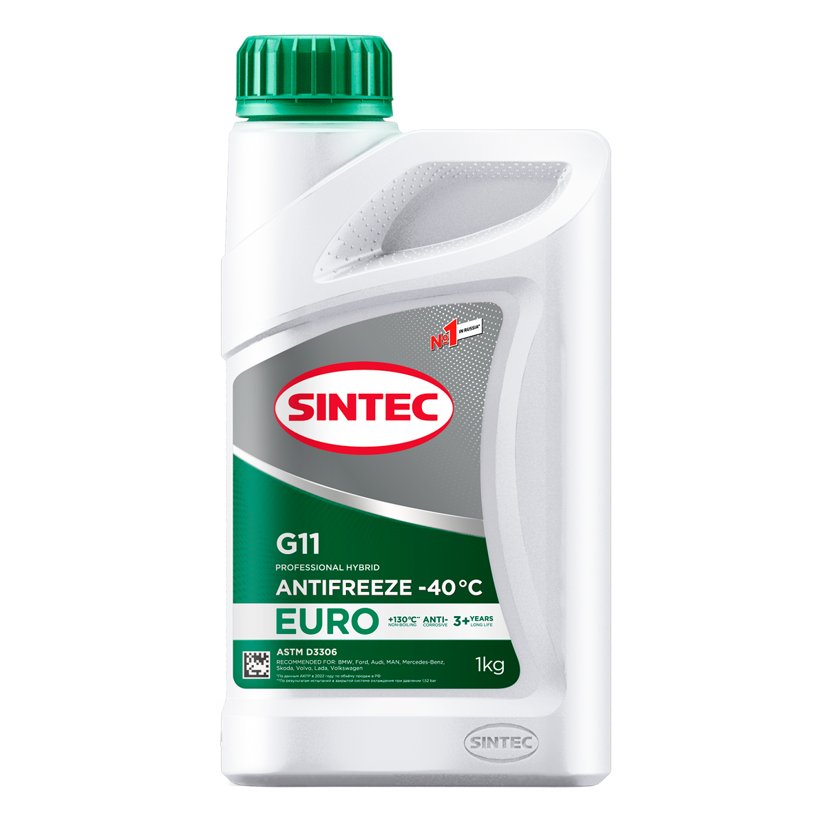 фото Антифриз Sintec Euro G11 (-40) зеленый 1кг   