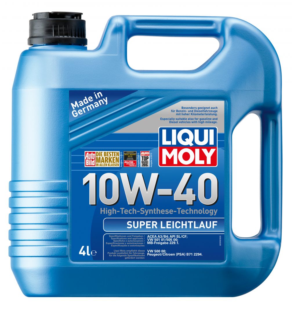 фото Моторное масло Liqui Moly Super Leichtlauf 10W-40 SL/CF 4л 