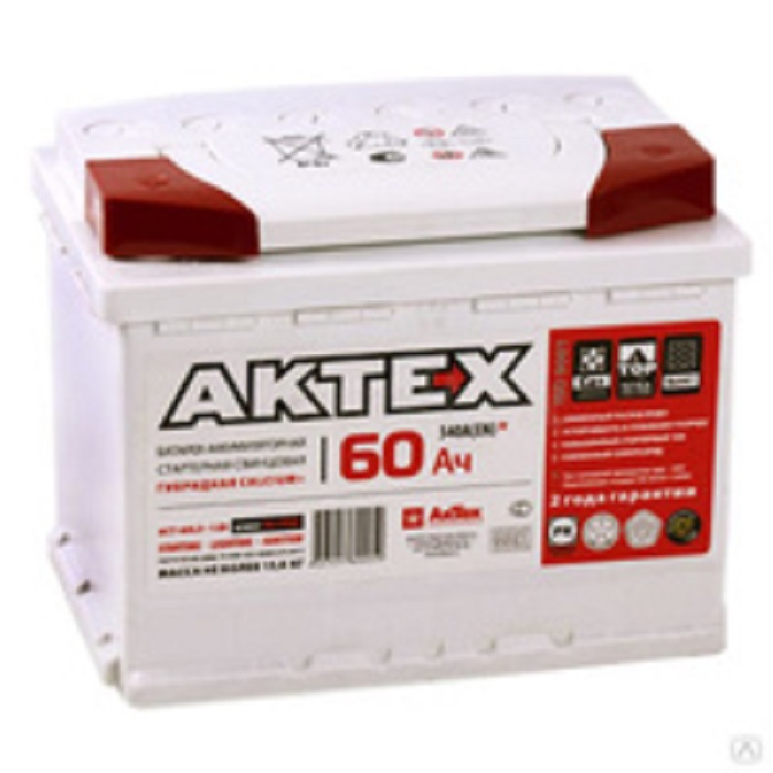фото Аккумулятор AKTEX EFB 60а/ч ток 600 242х175х190 о.п. 