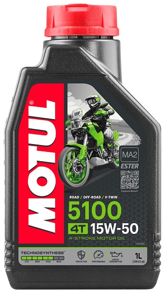 фото Моторное масло MOTUL 5100 Ester 4T 15W-50 1л 