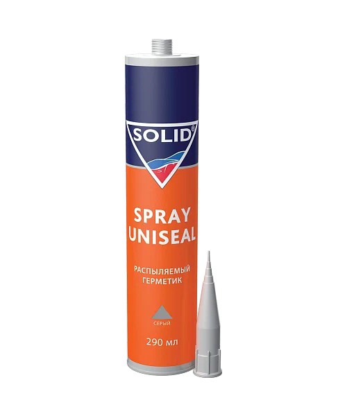 фото Герметик распыляемый Solid SPRAY UNISEAL серый 290мл 