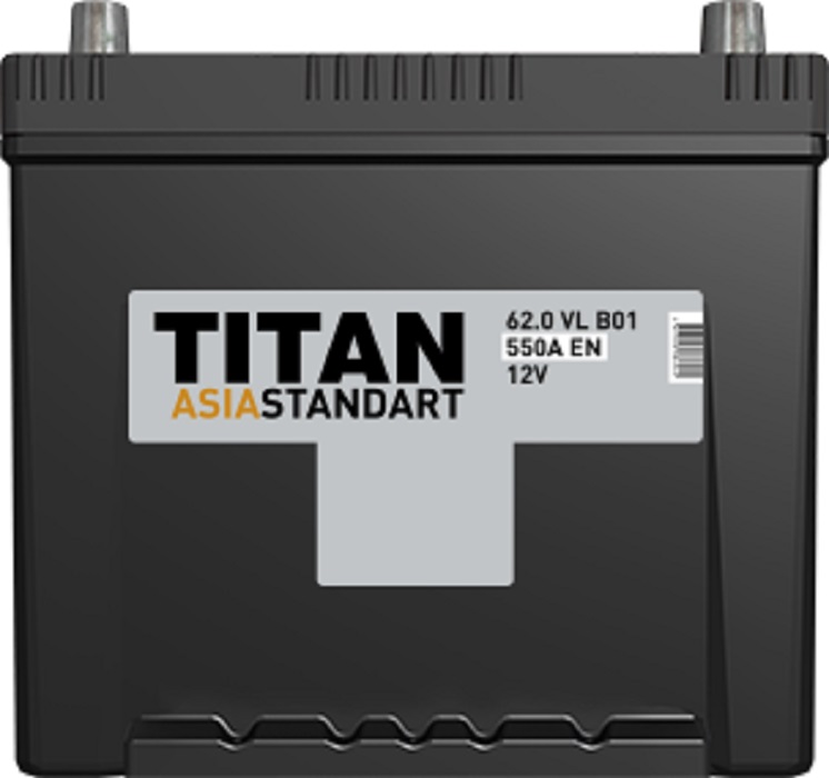 фото Аккумулятор Titan Asia Standart 62Ач о/п 6СТ-62.0 VL 