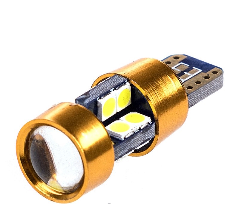 фото Светодиод SKYWAY T10 19SMD GOLD белая линза 