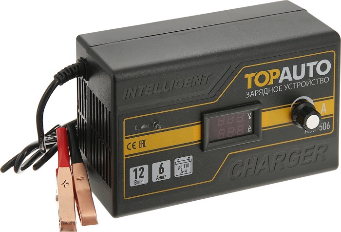 фото Зарядное устройство Топ Авто Азу-510 12В 10А регулировка тока для АКБ до 140А/ч 