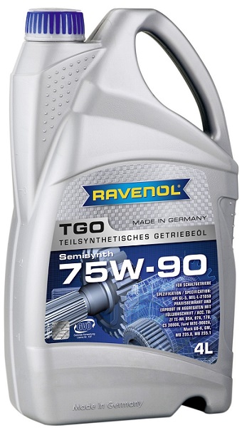 фото Трансмиссионное масло RAVENOL TGO SAE 75W-90 4л 