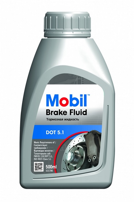 фото Тормозная жидкость Mobil Brake fluid DOT 5.1 500мл 