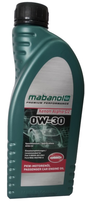 фото Моторное масло MABANOL Xenon Alpha C2 0W-30 ACEA A5/B5 1л 