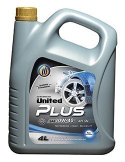 фото Моторное масло United Plus 10W-40 SN/CF 4л 