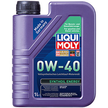 фото Моторное масло Liqui Moly Synthoil Energy 0W-40 SM/CF;A3/B4 1л 