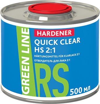 фото Отвердитель для лака 2:1 GREEN LINE Hardener Quick Clear HS 500мл 