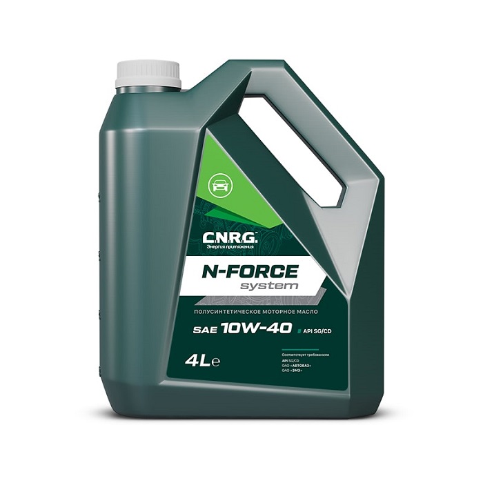 фото Моторное масло C.N.R.G. N-Force System 10W-40 SG/CD, 1л в пластике 