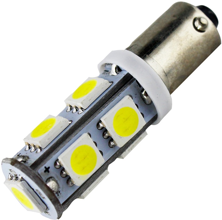 фото Светодиод Диалуч T4W 12V 9SMD Белый 