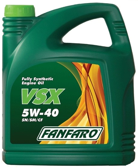 Картинка Моторное масло Fanfaro VSX SAE 5W-40 API SN/SM/CF/4L 