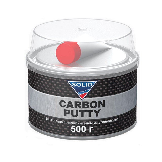 фото Шпатлевка наполнительная с карбоновой нитью 500гр. SOLID Professional Line Carbon Putty 