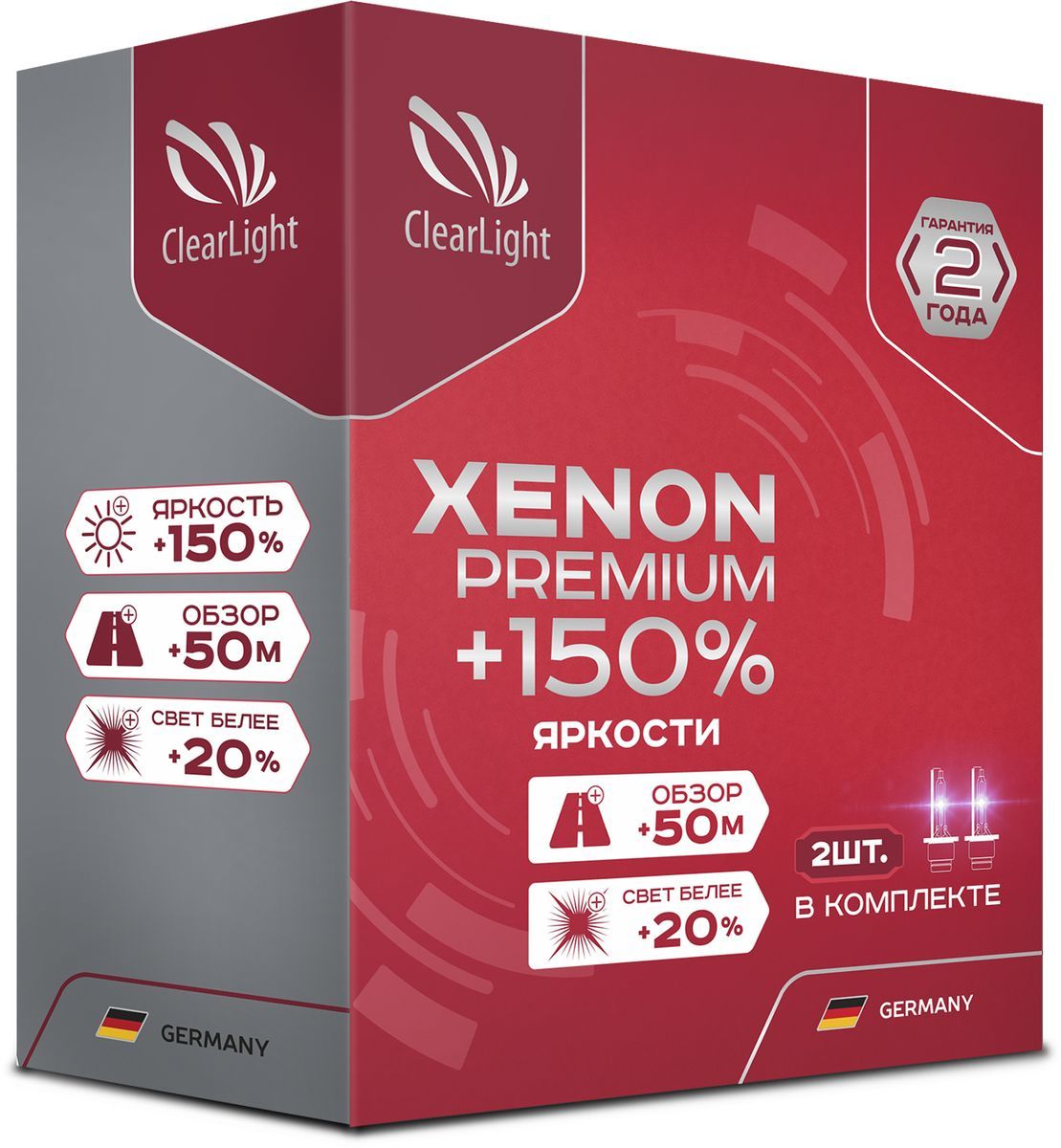 фото Автолампа ксенон ClearLight Xenon Premium +150% HB3 1шт 