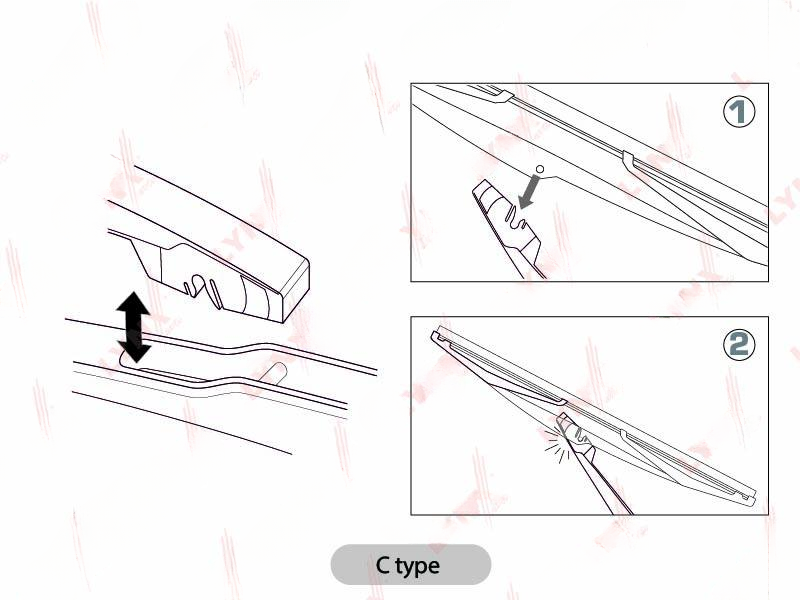 фото Щетка стеклоочистителя задняя LYNXauto 12"/30см LR30C 