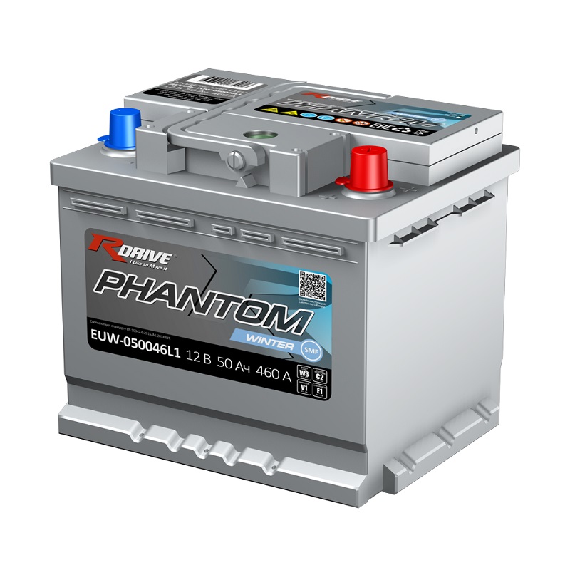 фото Аккумулятор RDrive PHANTOM WINTER SMF EUW-050046L1 50 Ач 460А о.п. 
