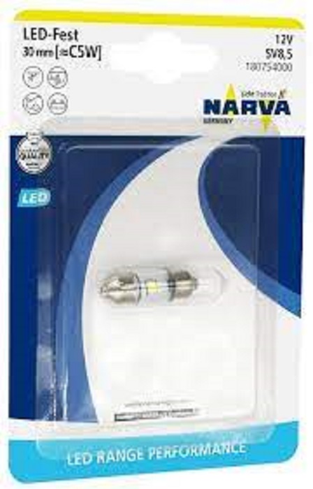 фото Светодиод NARVA C5W 43мм 12V LED Festoon 18080 