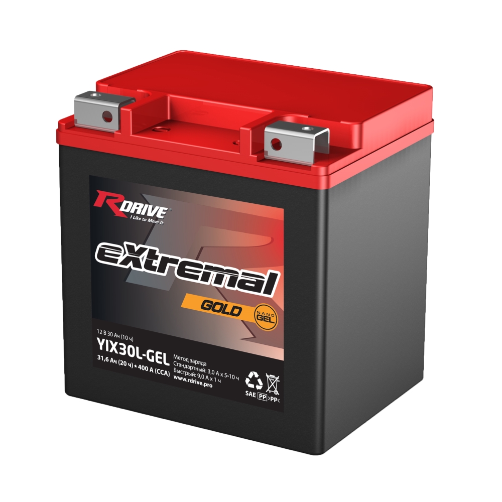 фото Аккумулятор RDrive eXtremal GOLD YIX30L-GEL 